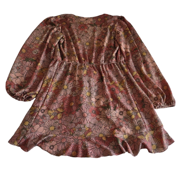 Beach Riot Size Medium Glitter Floral Wrap Swim Cover - Picture 2 of 12